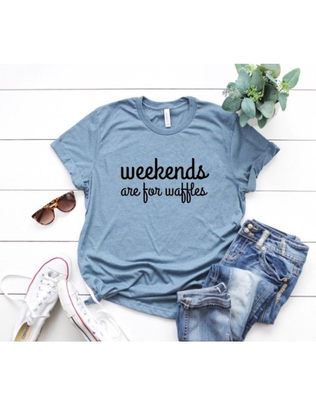 Weekends Are For Waffles T-shirt