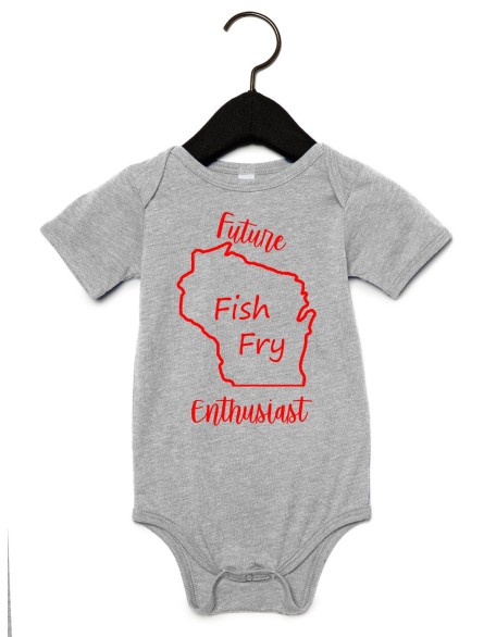 Future Fish Fry Enthusiast Wisconsin Onesie