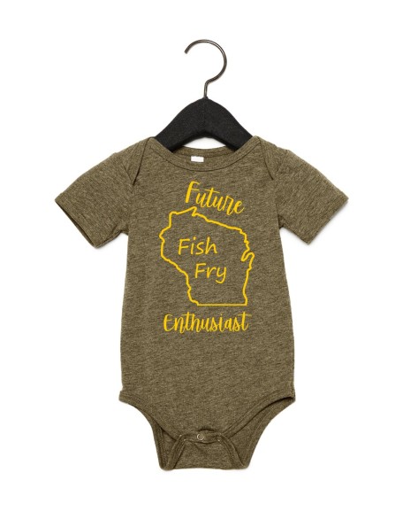 Future Fish Fry Enthusiast Wisconsin Onesie