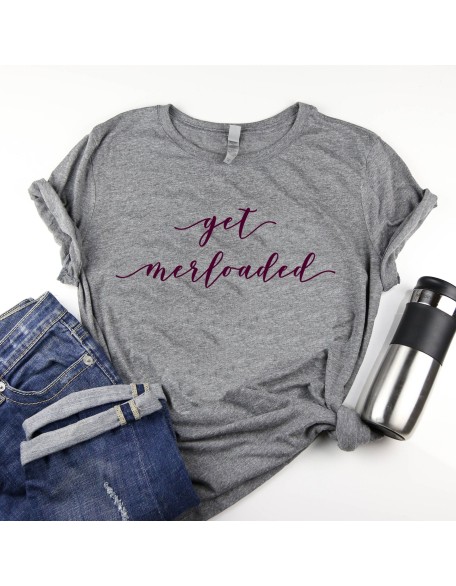 Get Merloaded Wine Lovers Triblend Shirt