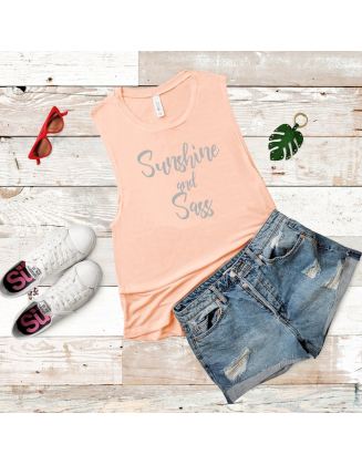 Sunshine and Sass Muscle Tank