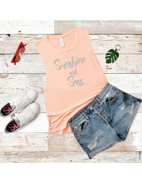 Sunshine and Sass Muscle Tank