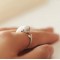 sterling silver beluga whale ring