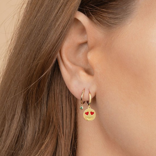 smiley face earrings