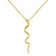 desert snake sterling silver necklace