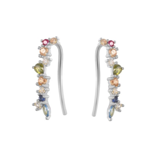 earclimber sterling silver earrings