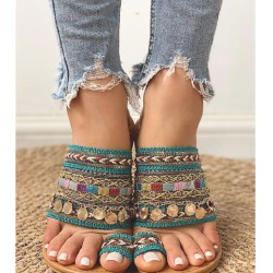 bohemian style handmade woven sandals