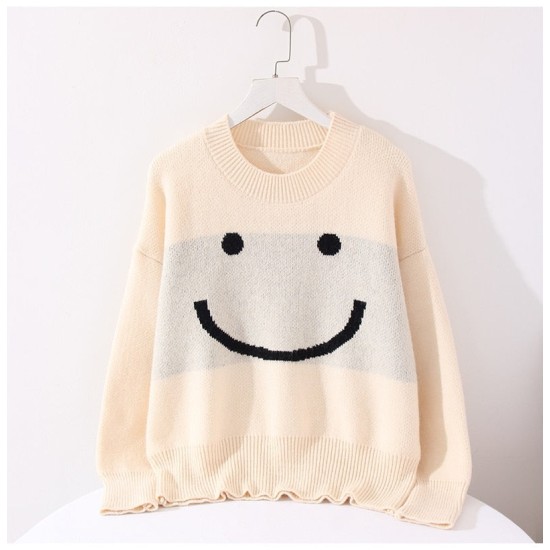 all smiles oversized sweater