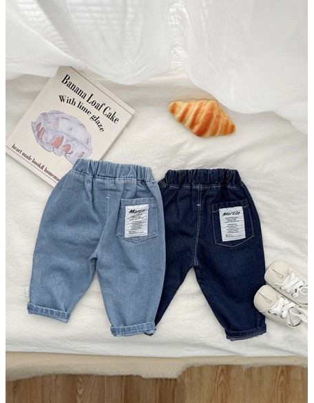 Boys' trousers  2023 new trousers autumn newborn boys' children's clothing autumn children's jeans tide