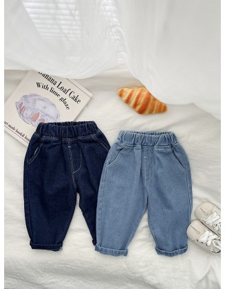 Boys' trousers  2023 new trousers autumn newborn boys' children's clothing autumn children's jeans tide