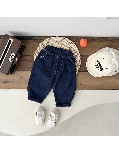 Boys' trousers  2023 new trousers autumn newborn boys' children's clothing autumn children's jeans tide