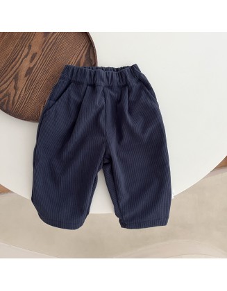 Baby pants autumn and winter boys retro corduroy thick pants autumn boys casual  pants 